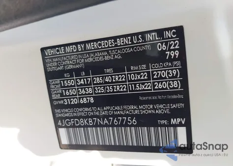 2022 Mercedes-Benz Amg Gle 63 Coupe S 4Matic from USA, damaged, VIN 4JGFD8KB7NA767756